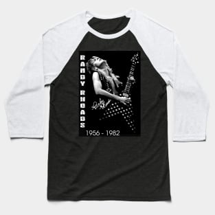 RANDY RHOADS 1956  - 1982, Signature Vintage Randy Rhoads Baseball T-Shirt